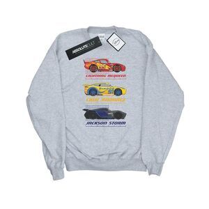 Cars Mens Racer Profile Cotton Sweatshirt / Sports Grey